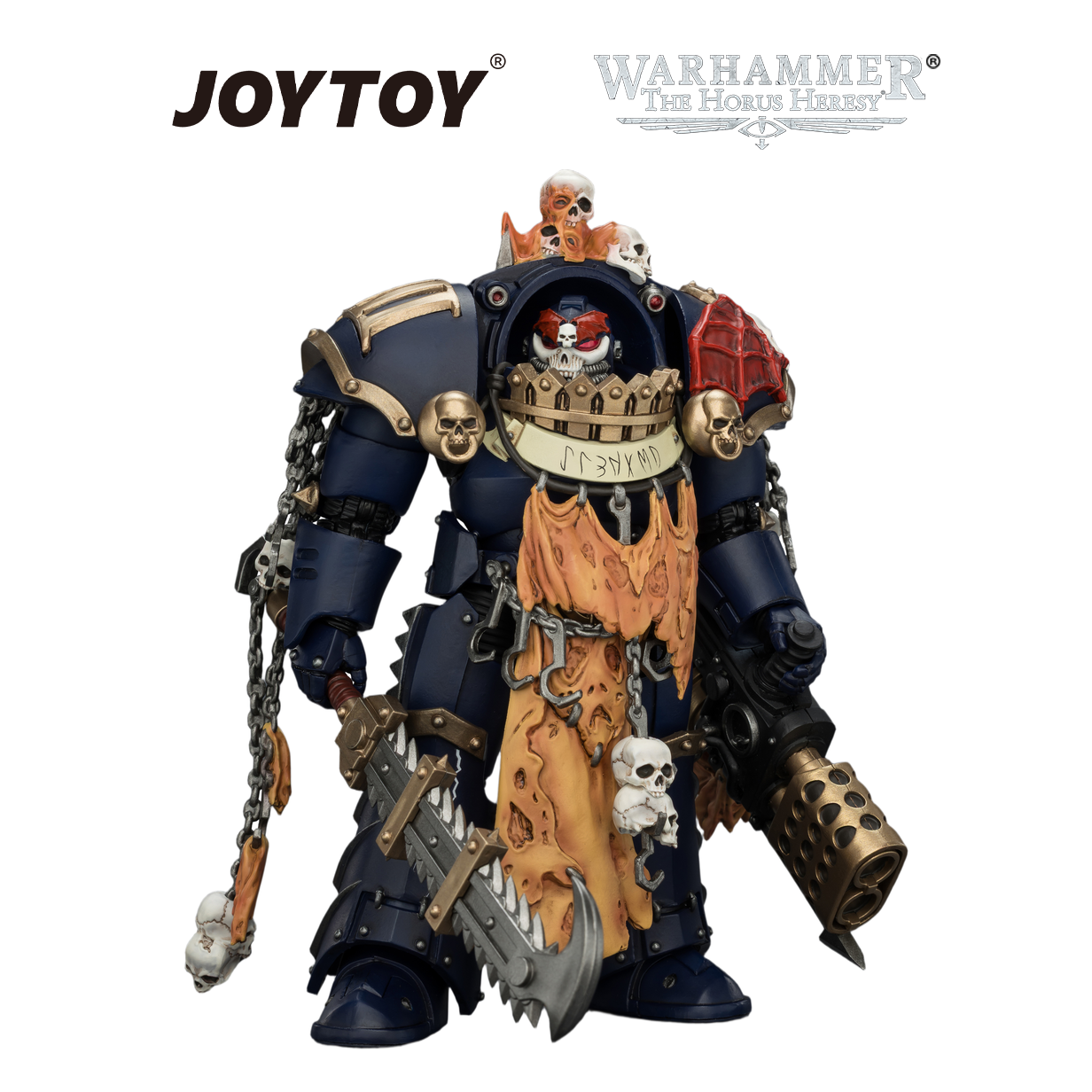 JOYTOY Warhammer The Horus Heresy - Night Lords, Contekar Terminator Dissident with Chainblade & Heavy Flamer (1/18 Scale) Preorder