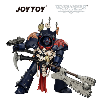 JOYTOY Warhammer The Horus Heresy - Night Lords, Legion Praetor in Tartaros Terminator Armour with Volkite Charger, Headsman’s Axe & Trophies of Judgement (1/18 Scale) Preorder