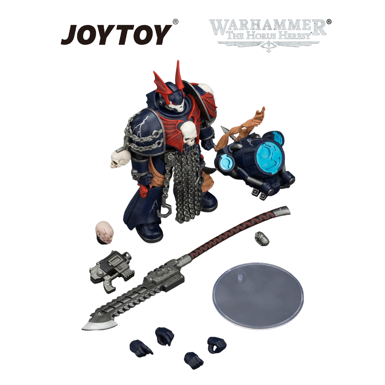 JOYTOY Warhammer The Horus Heresy - Night Lords, Legion Praetor with Jump Pack, Bolt Pistol and Chainglaive (1/18 Scale) Preorder