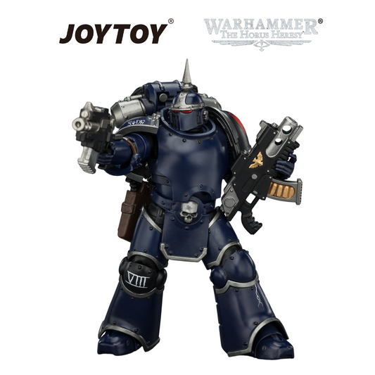 JOYTOY Warhammer The Horus Heresy - Night Lords, MKIII Tactical Legionary with Bolter and Bolt Pistol (1/18 Scale) Preorder