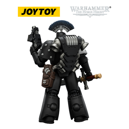 JOYTOY Warhammer The Horus Heresy - Raven Guard MkVI Sergeant with Power Sword, Bolter and Plasma Pistol (1/18 Scale) Preorder