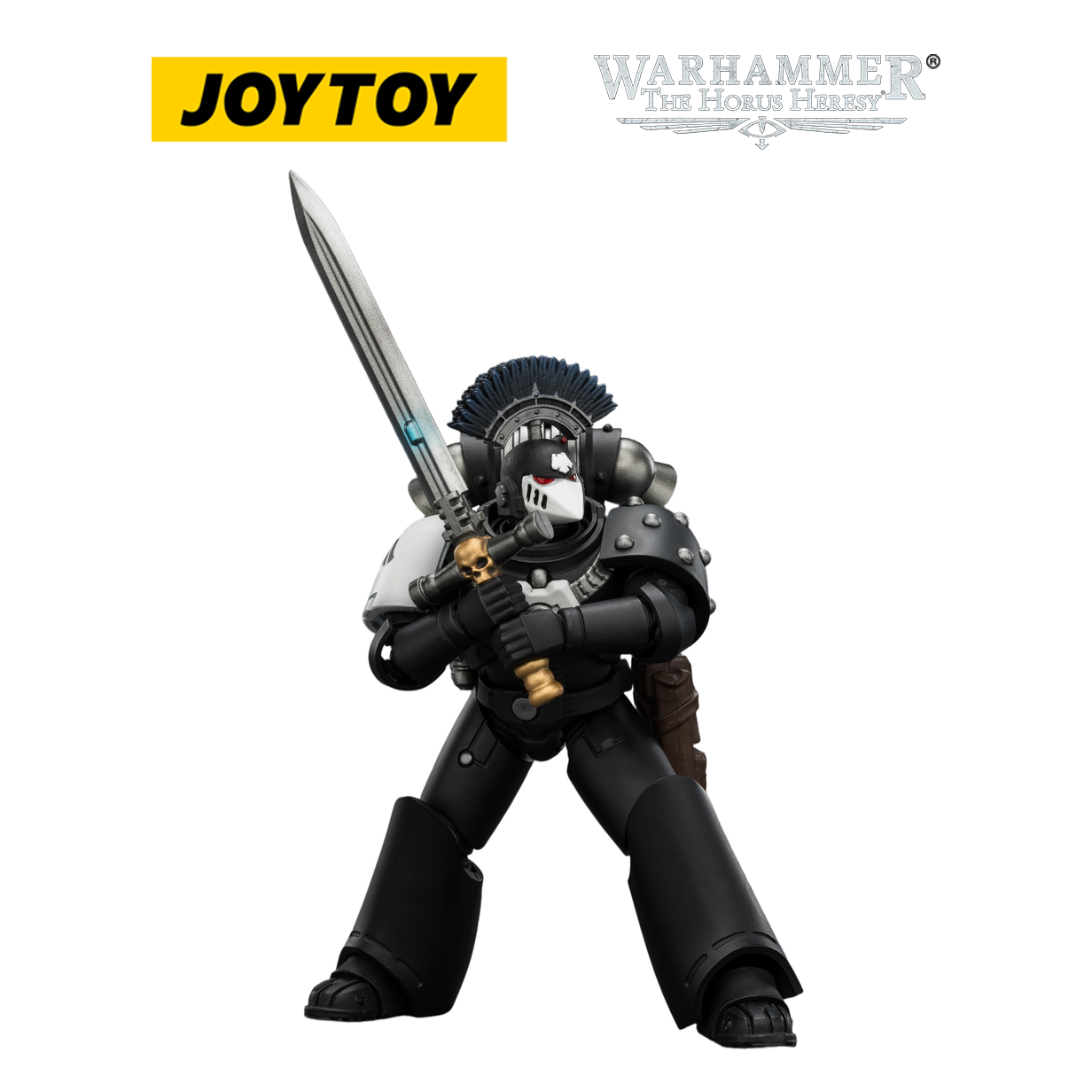 JOYTOY Warhammer The Horus Heresy - Raven Guard MkVI Sergeant with Power Sword, Bolter and Plasma Pistol (1/18 Scale) Preorder