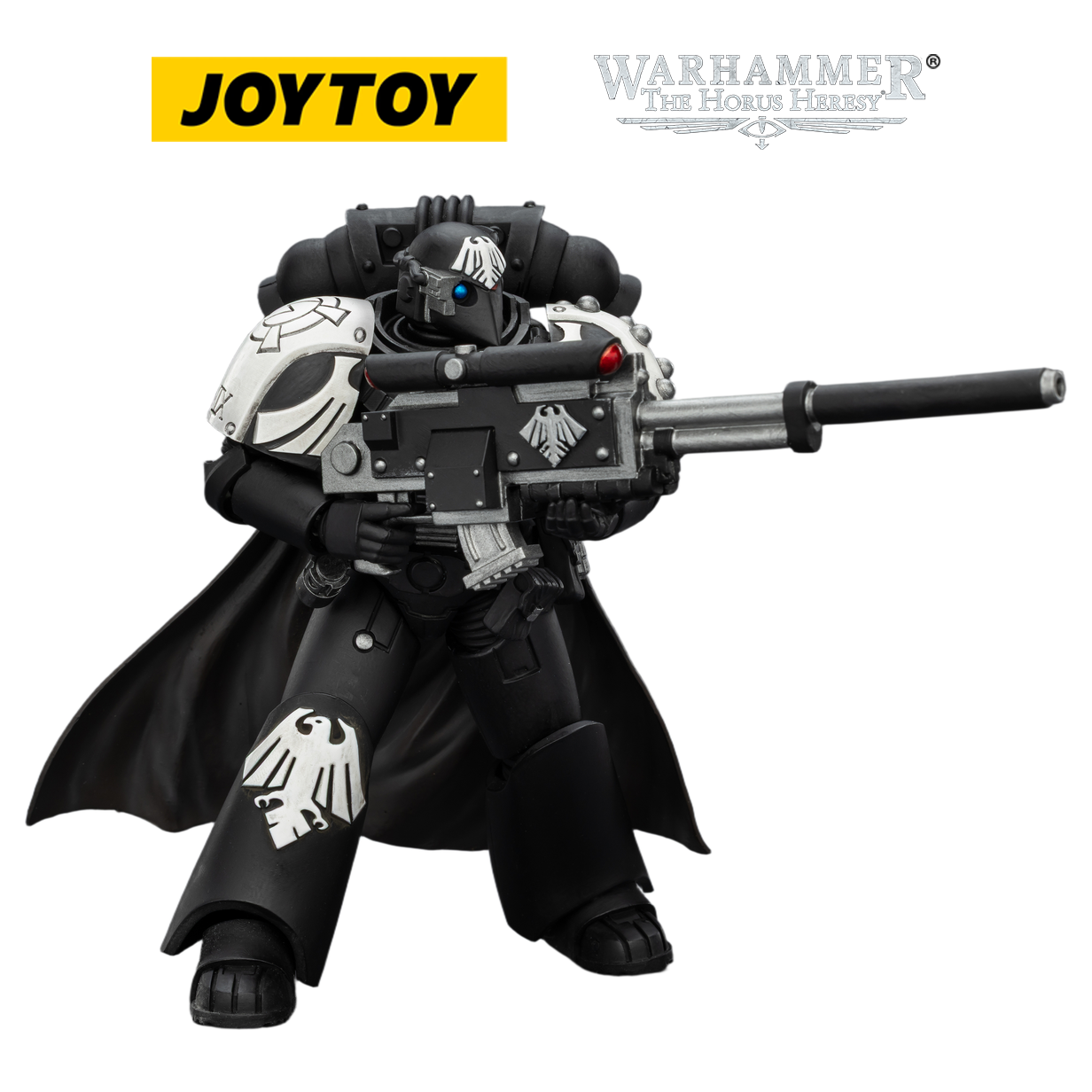 JOYTOY Raven Guard Mor Deythan Shade with Nemesis Bolt Rifle - La Voz de Horus JOYTOY Raven Guard Mor Deythan Shade with Nemesis Bolt Rifle - La Voz de Horus