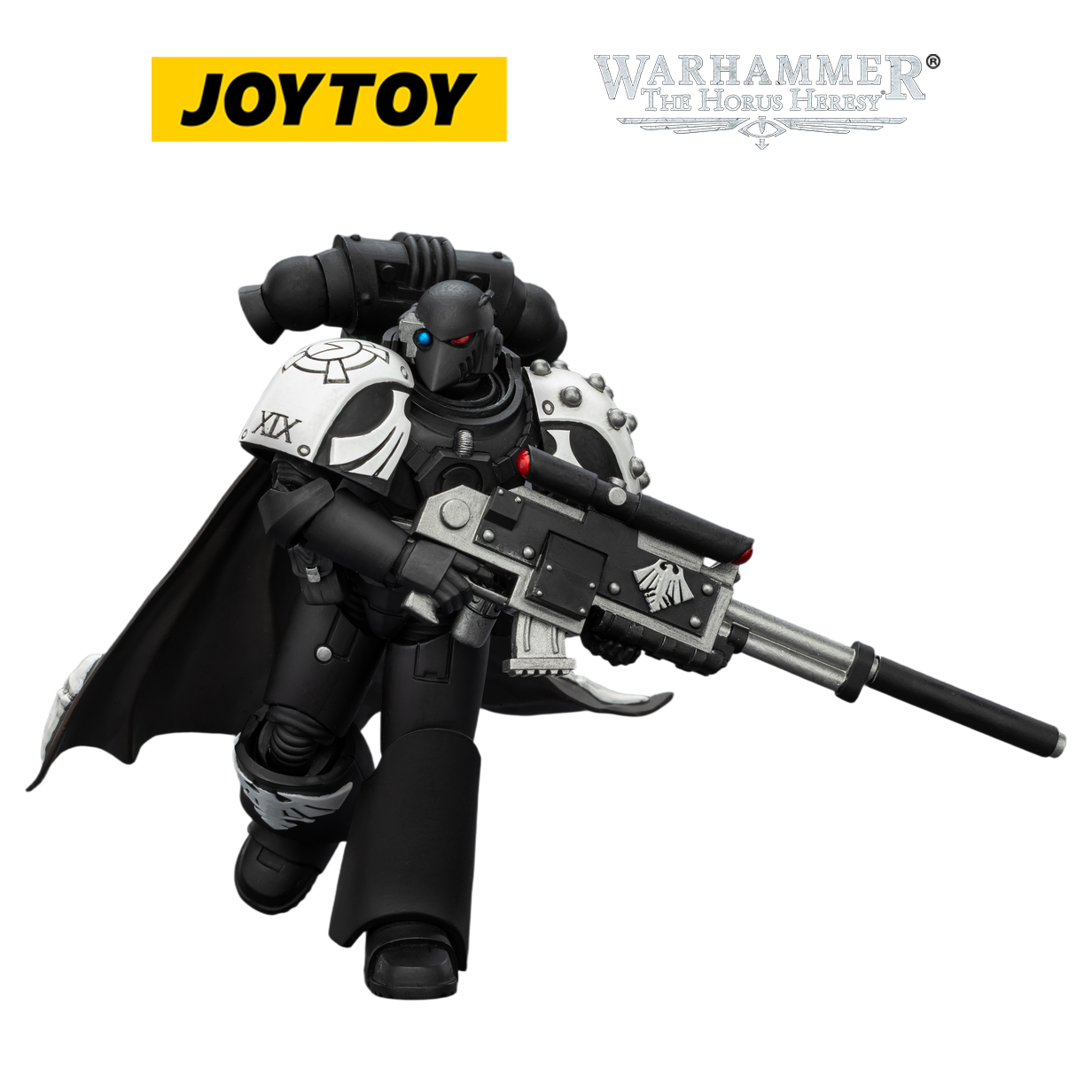 JOYTOY Warhammer The Horus Heresy - Raven Guard Mor Deythan with Nemesis Bolt Rifle (1/18 Scale) Preorder