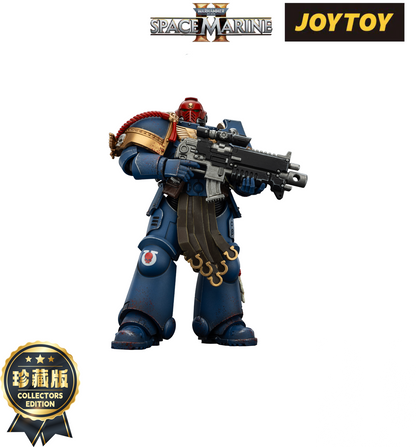 JoyToy Warhammer 40,000: Space Marine 2 Action Figure - Ultramarines, Sergeant Gadriel - Collector’s Edition (1/18 Scale)
