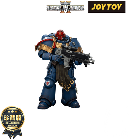 JoyToy Warhammer 40,000: Space Marine 2 Action Figure - Ultramarines, Sergeant Gadriel - Collector’s Edition (1/18 Scale)