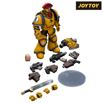 JoyToy Warhammer The Horus Heresy Action Figure - Imperial Fists, Legion Tactical Squad Sergeant with Power Sword (1/18 Scale)