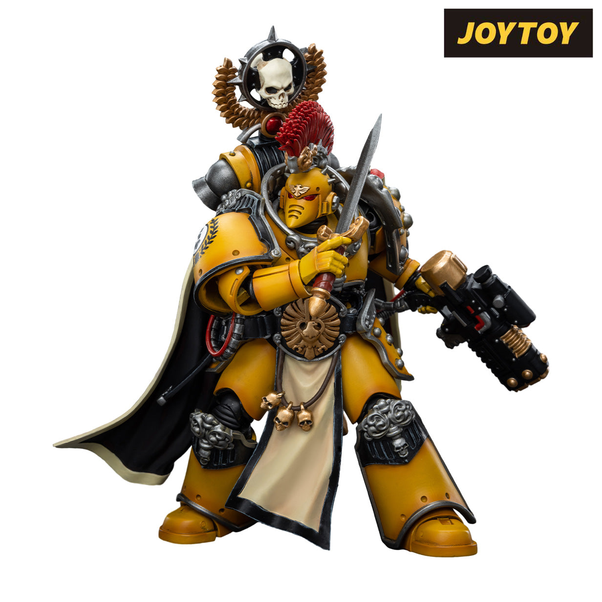 JOYTOY - Warhammer The Horus Heresy Action Figure 1/18 Scale Imperial Fists Legion Praetor In Tartaros Terminator Armour With Pow JOYTOY - Warhammer The Horus Heresy Action Figure 1/18 Scale Imperial Fists Legion Praetor In Tartaros Terminator Armour With Pow
