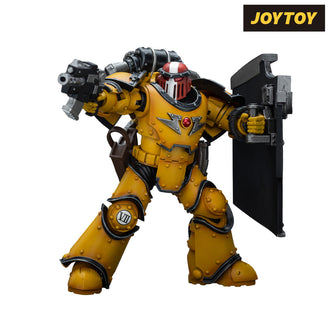 JoyToy Warhammer The Horus Heresy Action Figure - Imperial Fists, Legion MkIII Breacher Squad, Sergeant with Thunder Hammer (1/18 Scale)