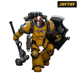 JoyToy Warhammer The Horus Heresy Action Figure - Imperial Fists, Legion MkIII Breacher Squad, Sergeant with Thunder Hammer (1/18 Scale)