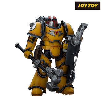 JoyToy Warhammer The Horus Heresy Action Figure - Imperial Fists, Legion MkIII Breacher Squad, Sergeant with Thunder Hammer (1/18 Scale)