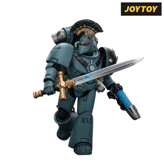 JoyToy Warhammer The Horus Heresy Action Figure - Sons of Horus, Legion MkVI Tactical Squad Sergeant with Power Sword (1/18 Scale)