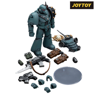 JoyToy Warhammer The Horus Heresy Action Figure - Sons of Horus, Legion MkVI Tactical Squad Legionary with Nuncio Vox (1/18 Scale)