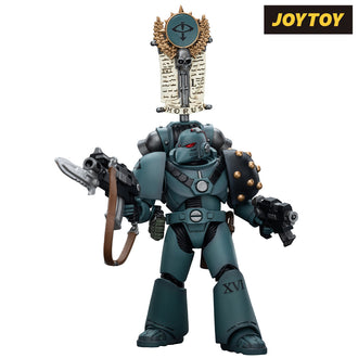 JoyToy Warhammer The Horus Heresy Action Figure - Sons of Horus, Legion MkVI Tactical Squad Legionary with Legion Vexilla (1/18 Scale)