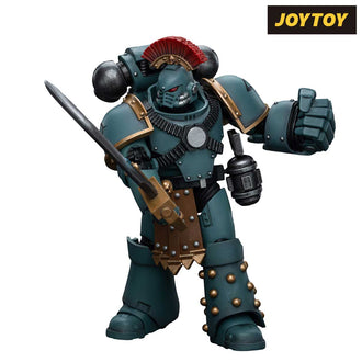 JoyToy Warhammer The Horus Heresy Action Figure - Sons of Horus, Legion MKIV Tactical Squad Sergeant with Power Fist (1/18 Scale)