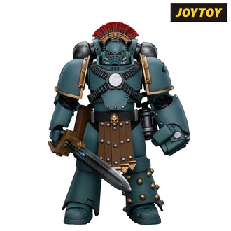 JoyToy Warhammer The Horus Heresy Action Figure - Sons of Horus, Legion MKIV Tactical Squad Sergeant with Power Fist (1/18 Scale)