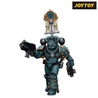 JoyToy Warhammer The Horus Heresy Action Figure - Sons of Horus, Legion MKIV Tactical Squad Legionary with Legion Vexilla (1/18 Scale)