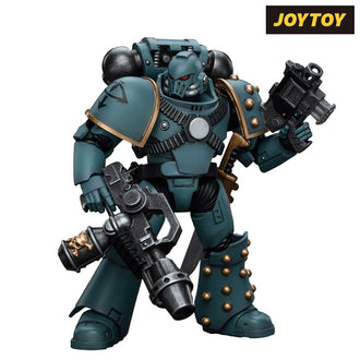 JoyToy Warhammer The Horus Heresy Action Figure - Sons of Horus, Legion MKIV Tactical Squad Legionary with Flamer (1/18 Scale)