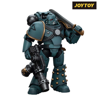 JoyToy Warhammer The Horus Heresy Action Figure - Sons of Horus, Legion MKIV Tactical Squad Legionary with Flamer (1/18 Scale)