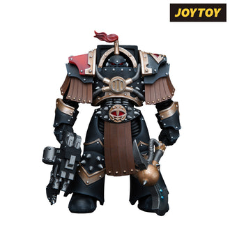 JoyToy Warhammer The Horus Heresy Action Figure - Sons of Horus Justaerin Terminator Squad, Justaerin with Carsonran Power Axe (1/18 Scale)