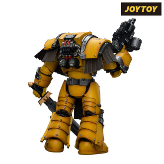 JoyToy Warhammer The Horus Heresy Action Figure - Imperial Fists, Legion Cataphractii Terminator Sergeant with Power Sword (1/18 Scale)