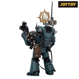 JoyToy Warhammer The Horus Heresy Action Figure - Sons of Horus, Legion MkVI Tactical Squad Legionary with Nuncio Vox (1/18 Scale)