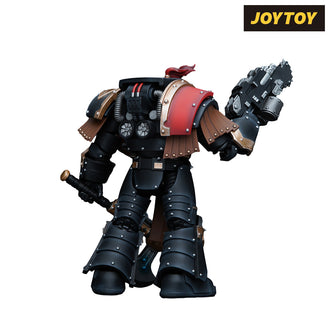 JoyToy Warhammer The Horus Heresy Action Figure - Sons of Horus Justaerin Terminator Squad, Justaerin with Carsonran Power Axe (1/18 Scale)