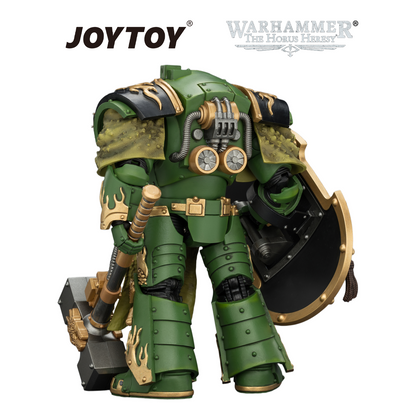 JOYTOY Warhammer The Horus Heresy - Salamanders, Firedrake Terminator 2 with Thunder Hammer and Dragonscale Storm Shield (1/18 Scale) Preorder