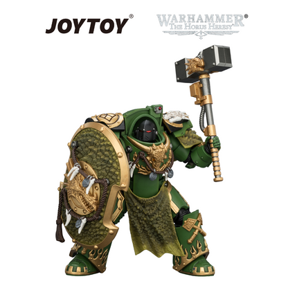 JOYTOY Warhammer The Horus Heresy - Salamanders, Firedrake Terminator 2 with Thunder Hammer and Dragonscale Storm Shield (1/18 Scale) Preorder