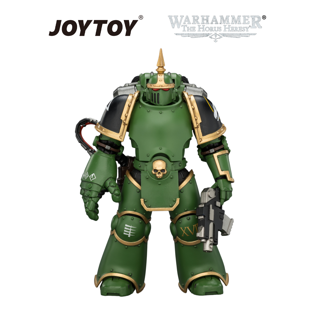 JOYTOY Warhammer The Horus Heresy - Salamanders, MKIII Tactical Legionary with Plasma Pistol and Bolt Pistol (1/18 Scale) Preorder