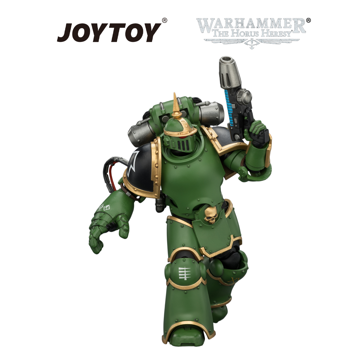 JOYTOY Warhammer The Horus Heresy - Salamanders, MKIII Tactical Legionary with Plasma Pistol and Bolt Pistol (1/18 Scale) Preorder