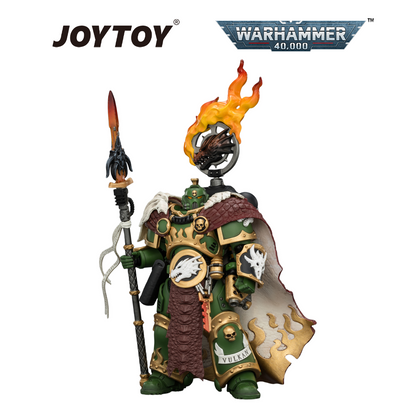 JOYTOY Warhammer 40,000 - Salamanders, Vulkan He'stan, the Forgefather with Spear of Vulkan and the Gauntlet of the Forge (1/18 Scale) Preorder