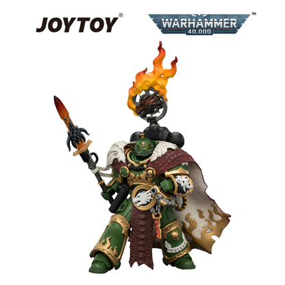 JOYTOY Warhammer 40,000 - Salamanders, Vulkan He'stan, the Forgefather with Spear of Vulkan and the Gauntlet of the Forge (1/18 Scale) Preorder