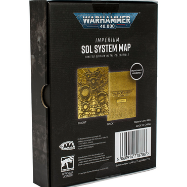 Warhammer 40,000: Sol System Metal Map Preorder