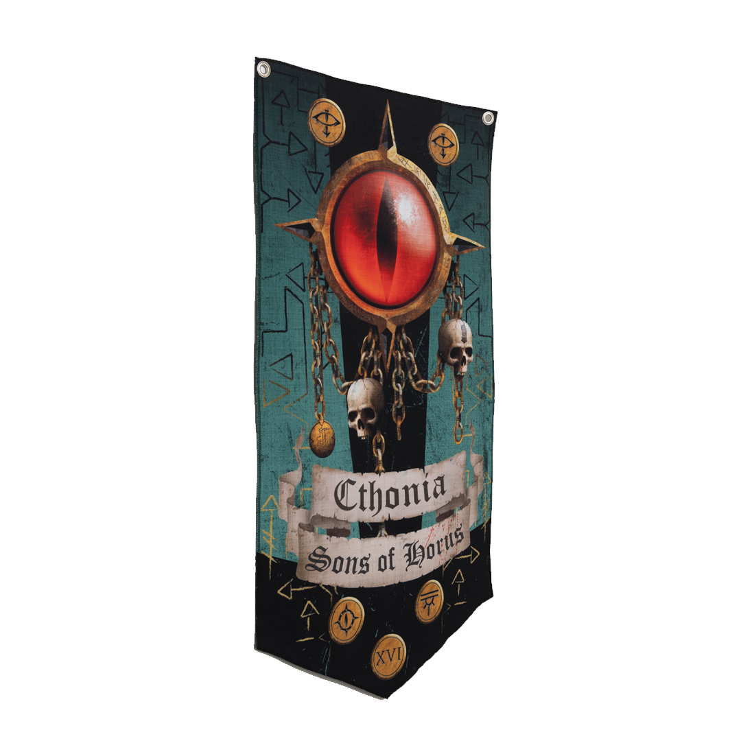 Sons Of Horus Wall Banner Side View