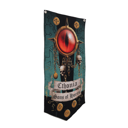 Sons Of Horus Wall Banner Side View