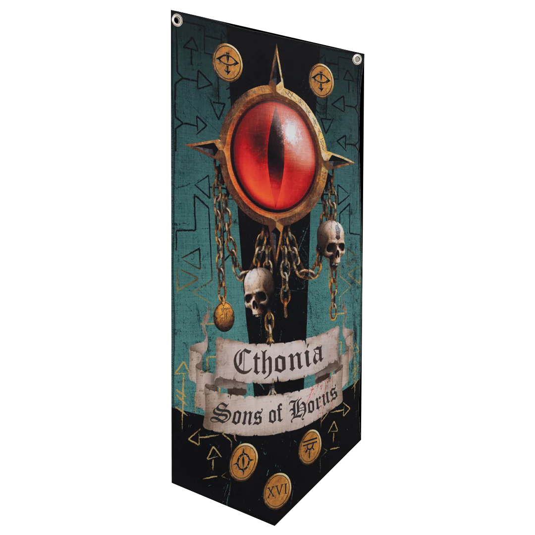 Sons Of Horus Wall Banner Side View