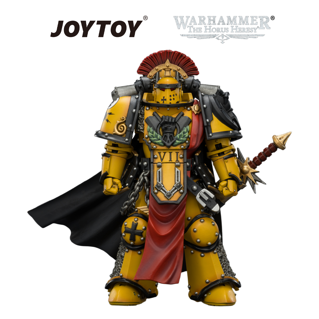 JOYTOY Warhammer The Horus Heresy - Imperial Fists, Legion Praetor in MkIII Armour (1/18 Scale)
