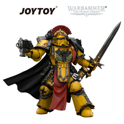 JOYTOY Warhammer The Horus Heresy - Imperial Fists, Legion Praetor in MkIII Armour (1/18 Scale)