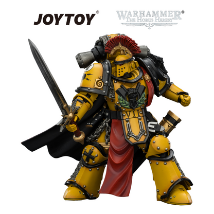 JOYTOY Warhammer The Horus Heresy - Imperial Fists, Legion Praetor in MkIII Armour (1/18 Scale)