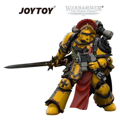 JOYTOY Warhammer The Horus Heresy - Imperial Fists, Legion Praetor in MkIII Armour (1/18 Scale)