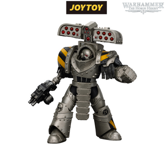JoyToy Warhammer The Horus Heresy Action Figure - Iron Warriors, Tyrant Siege Master Terminator with Rocket Launcher (1/18 Scale) Preorder