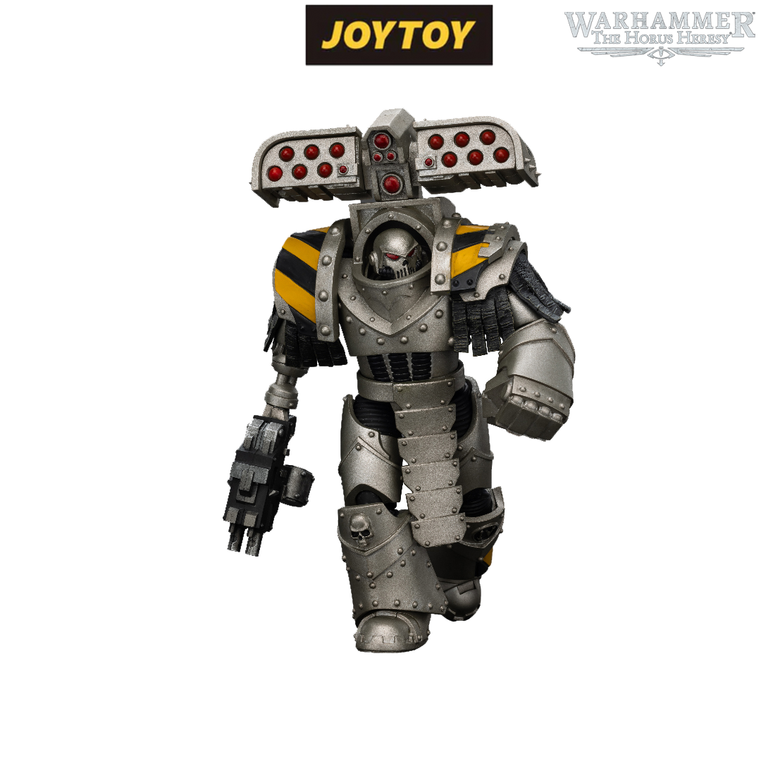JoyToy Warhammer The Horus Heresy Action Figure - Iron Warriors, Tyrant Siege Master Terminator with Rocket Launcher (1/18 Scale) Preorder