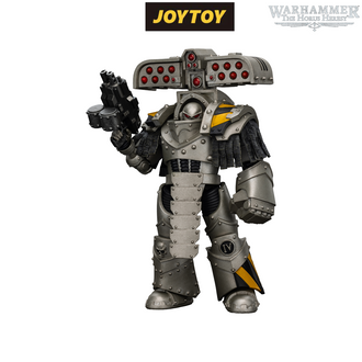 JoyToy Warhammer The Horus Heresy Action Figure - Iron Warriors, Tyrant Siege Master Terminator with Rocket Launcher (1/18 Scale) Preorder