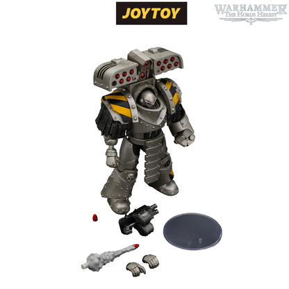 JoyToy Warhammer The Horus Heresy Action Figure - Iron Warriors, Tyrant Siege Master Terminator with Rocket Launcher (1/18 Scale) Preorder