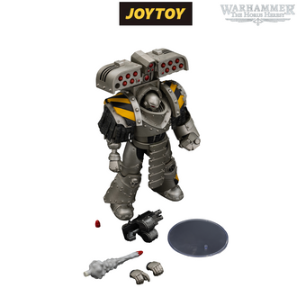 JoyToy Warhammer The Horus Heresy Action Figure - Iron Warriors, Tyrant Siege Master Terminator with Rocket Launcher (1/18 Scale) Preorder