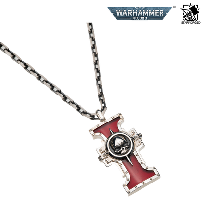 Starforged Warhammer 40,000 Inquisition Seal of the Holy Ordos Silver Pendant
