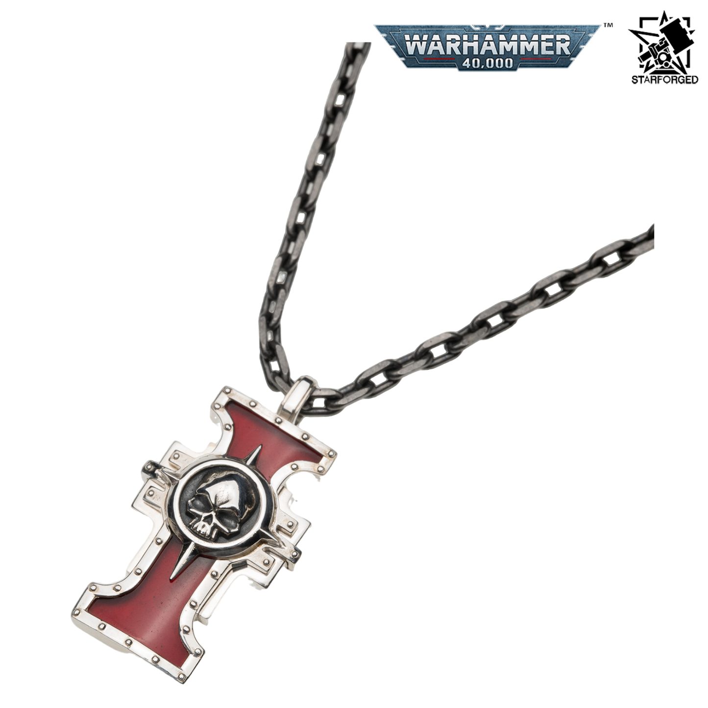 Starforged Warhammer 40,000 Inquisition Seal of the Holy Ordos Silver Pendant