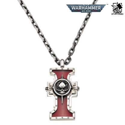 Starforged Warhammer 40,000 Inquisition Seal of the Holy Ordos Silver Pendant