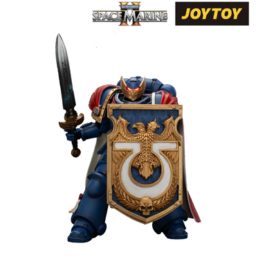 JoyToy Warhammer 40,000: Space Marine 2 Action Figure - Ultramarines, Victrix Honour Guard With Storm Shield And Power Sword (1/18 Scale) Preorder